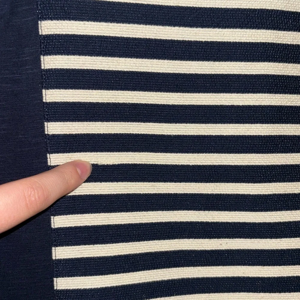 J. Crew striped front dress
